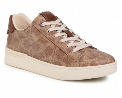 Men's Coach Clip Low-Top Skateboard Saddle Sneakers