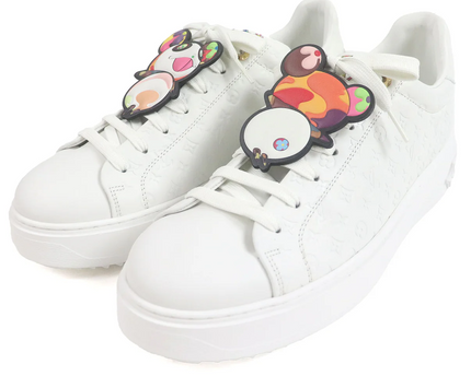 Men's Louis Vuitton Time Out Takashi Murakami Panda Sneakers
