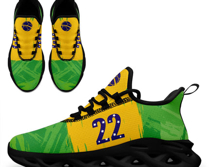 Custom 2026 World Cup Brazil Sneakers DIY Country Flag Running Shoes
