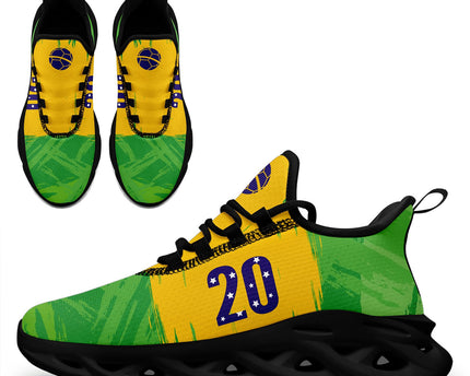 Custom 2026 World Cup Brazil Sneakers DIY Country Flag Running Shoes