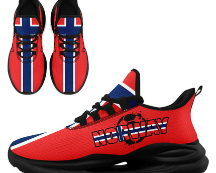 Custom 2026 World Cup Norway Sneakers DIY Country Flag Running Shoes Lightweight Sport Shoes