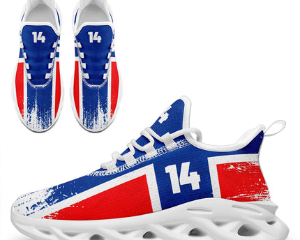 Custom 2026 World Cup Norway Sneakers DIY Country Flag Running Shoes Lightweight Sport Shoes