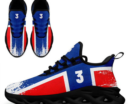 Custom 2026 World Cup Norway Sneakers DIY Country Flag Running Shoes Lightweight Sport Shoes