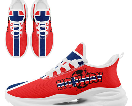 Custom 2026 World Cup Norway Sneakers DIY Country Flag Running Shoes Lightweight Sport Shoes
