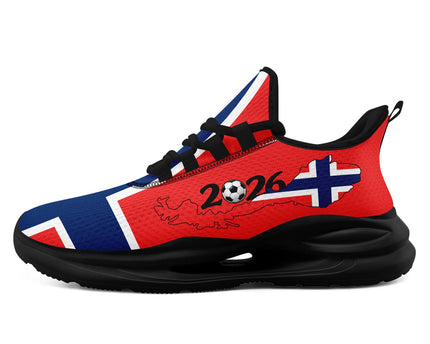 Custom 2026 World Cup Norway Sneakers DIY Country Flag Running Shoes Lightweight Sport Shoes