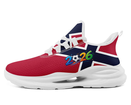 Custom 2026 World Cup Norway Sneakers DIY Country Flag Running Shoes Lightweight Sport Shoes
