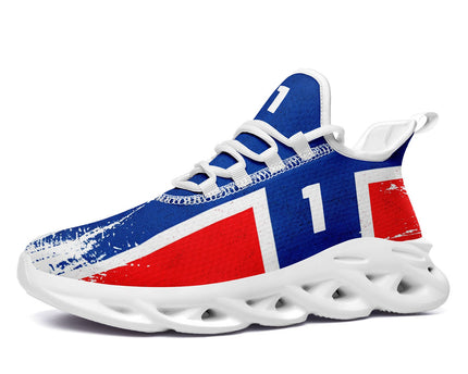 Custom 2026 World Cup Norway Sneakers DIY Country Flag Running Shoes Lightweight Sport Shoes
