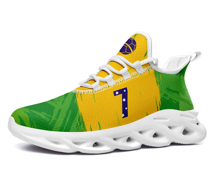 Custom 2026 World Cup Brazil Sneakers DIY Country Flag Running Shoes