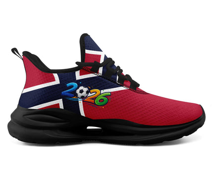 Custom 2026 World Cup Norway Sneakers DIY Country Flag Running Shoes Lightweight Sport Shoes