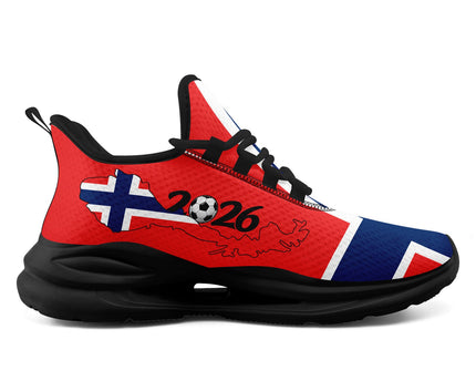 Custom 2026 World Cup Norway Sneakers DIY Country Flag Running Shoes Lightweight Sport Shoes