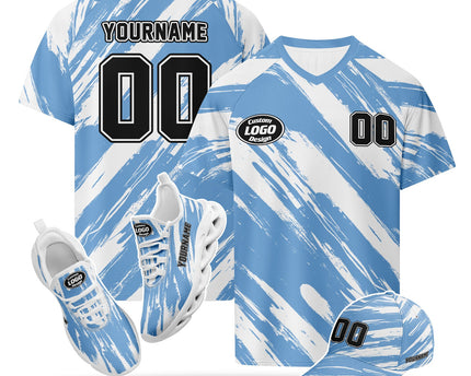 Custom Argentina 2026 World Cup Jersey Sneakers and Hat Combo Offer