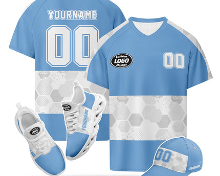 Custom Argentina 2026 World Cup Jersey Sneakers and Hat Combo Offer