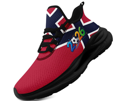 Custom 2026 World Cup Norway Sneakers DIY Country Flag Running Shoes Lightweight Sport Shoes