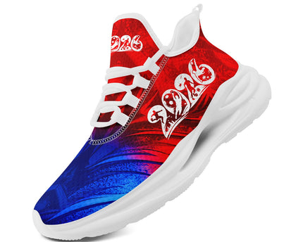 Custom 2026 World Cup Norway Sneakers DIY Country Flag Running Shoes Lightweight Sport Shoes