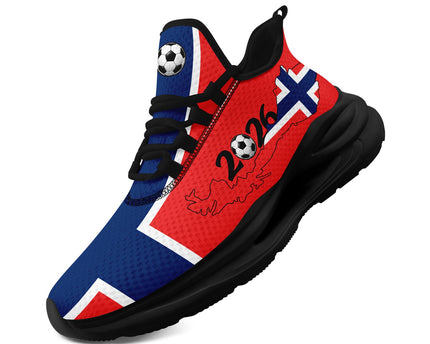 Custom 2026 World Cup Norway Sneakers DIY Country Flag Running Shoes Lightweight Sport Shoes