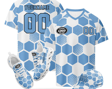 Custom Argentina 2026 World Cup Jersey Sneakers and Hat Combo Offer