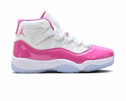 Men's Nike Air Jordan 11 White Pink Shoes