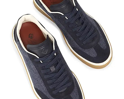 Men's Loro Piana Tennis Walk Warm Gray Sneakers
