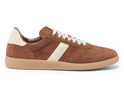 Men's Tom Ford Suede Sneakers With Panels Tobacco Amber Sneakers