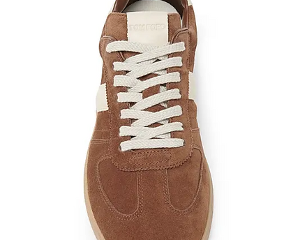 Men's Tom Ford Suede Sneakers With Panels Tobacco Amber Sneakers