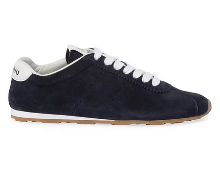 Men's Miu Miu Low Top Navy Sneaker