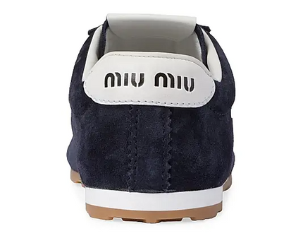 Men's Miu Miu Low Top Navy Sneaker