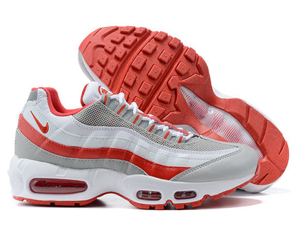 Men's Nike Air Max 95 Grey Fog Hyper Red Shoes