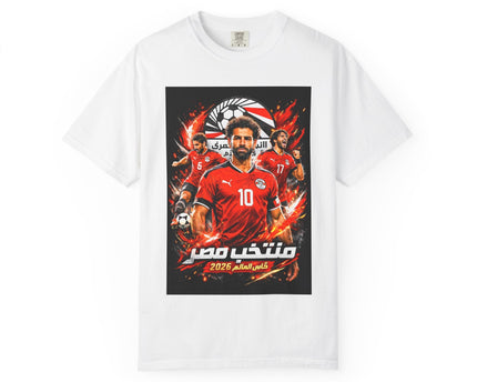 Egypt Football Players T-shirt, 2026 World Cup Back Trophy Design, Egypt Flag