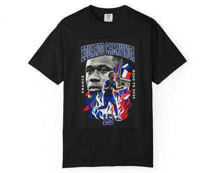 Eduardo Camavinga Soccer Player T-Shirt, 2026 World Cup Back Print, France Soccer T-shirt