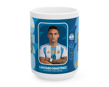 Argentina Soccer Player Lautaro Martínez Mug —  Ceramic Coffee Cup, World Cup 2026