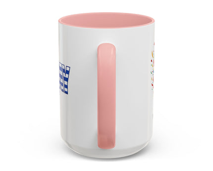 Uruguay Vamos Uruguay Mug, Accent Coffee Mug, Soccer World Cup, Gift for Dad