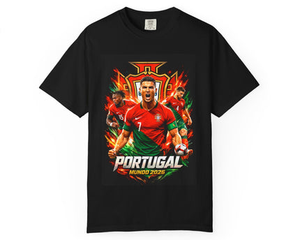 Portugal Football Poster T-Shirt, Ronaldo Mundo 2026 World Cup, CR7, Portugal Flag