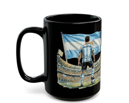 Argentina World Cup 2026 Mug ,  Black Ceramic Coffee Mug, Gift for dad