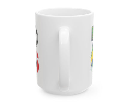 Brazil Soccer National Team, Ceramic Coffee Mug, World Cup 2026