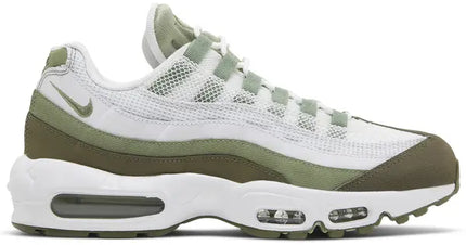Men's  Nike Air Max 95 White Oil Green Shoes