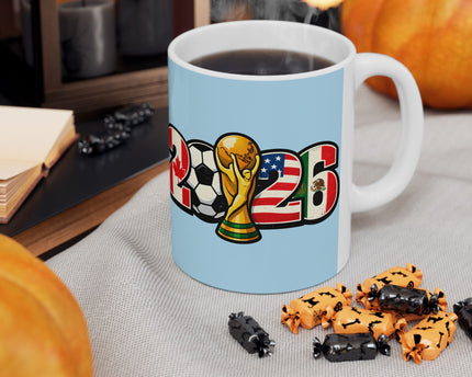 Argentina World Cup 2026 Soccer Mug ,  Argentina Flag, Ceramic Coffee Mug, Gift For Dad