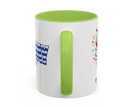 Uruguay Vamos Uruguay Mug, Accent Coffee Mug, Soccer World Cup, Gift for Dad
