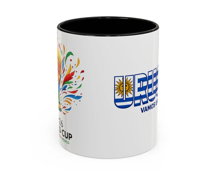 Uruguay Vamos Uruguay Mug, Accent Coffee Mug, Soccer World Cup, Gift for Dad