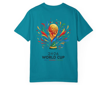 Colombia Seleccion Soccer Player Poster T-Shirt, 2026 World Cup Back Logo,Colombia Flag