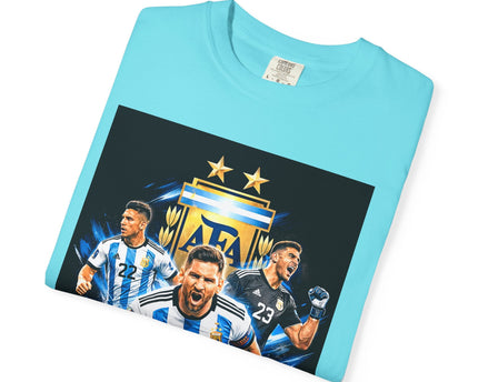 Argentina Soccer Players T-Shirt, 2026 World Cup Back Print, Argentina Flag