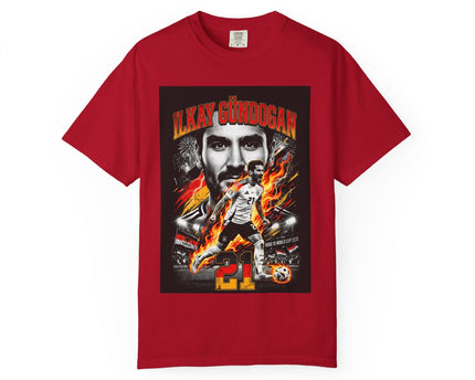Ilkay Gundogan Soccer Player Graphic T-Shirt, 2026 World Cup Back Print, Germany Flag