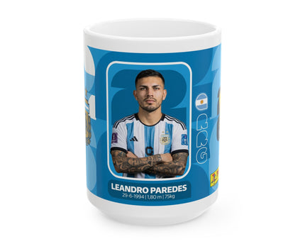 Argentina Soccer Player Leandro Paredes Mug — Fan Gift, World Cup 2026
