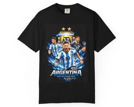 Argentina Soccer Players T-Shirt, 2026 World Cup Back Print, Argentina Flag
