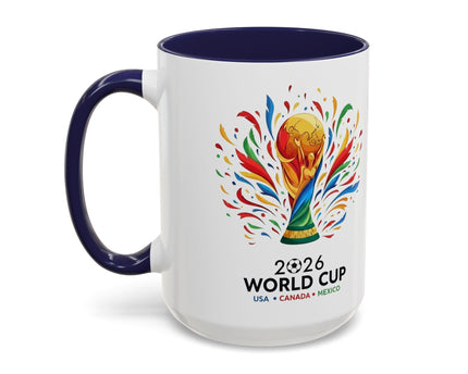 Uruguay Vamos Uruguay Mug, Accent Coffee Mug, Soccer World Cup, Gift for Dad