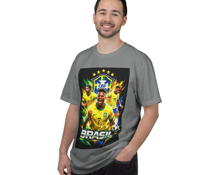 Brazil Soccer Players T-Shirt, 2026 World Cup Back Design, Brasil Flag