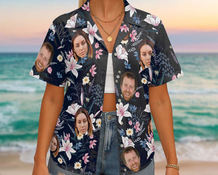 Custom Photo With Beloved Ones - Personalized Customized Hawaiian shirt