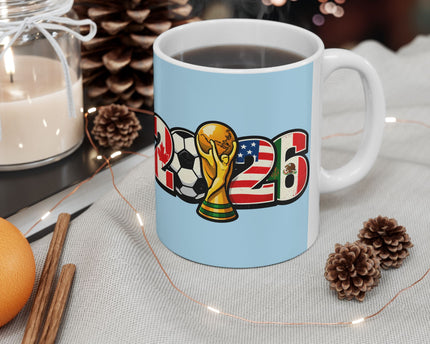 Argentina World Cup 2026 Soccer Mug ,  Argentina Flag, Ceramic Coffee Mug, Gift For Dad
