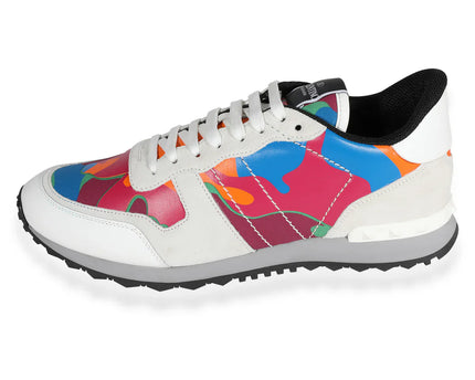 Men's Valentino Camo Rock Runners Multicolor Sneakers