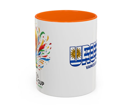 Uruguay Vamos Uruguay Mug, Accent Coffee Mug, Soccer World Cup, Gift for Dad
