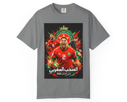 Morocco Football Players T-shirt, 2026 World Cup Soccer Tee, Morocco Flag